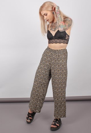 VINTAGE WIDE LEG CULOTTE TROUSERS ASM2455