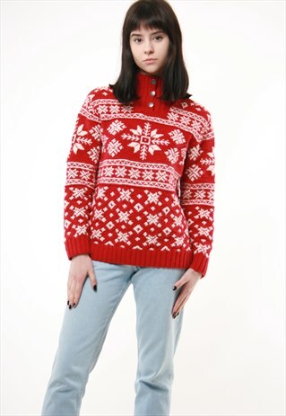 VINTAGE RALPH LAUREN EXCLUSIVE HANDKNITTED WINTER JUMPER 403