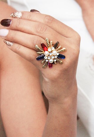 CRYSTALS STATEMENT RING