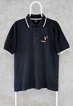 Vintage Guinness Black Polo Shirt Short Sleeve Toucan Small