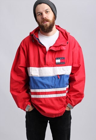 VINTAGE 90'S TOMMY HILFIGER WINDBREAKER JACKET