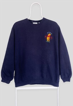 Vintage Disney Blue Sweatshirt Winnie The Pooh Womens Medium
