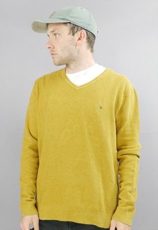 mustard tommy hilfiger jumper