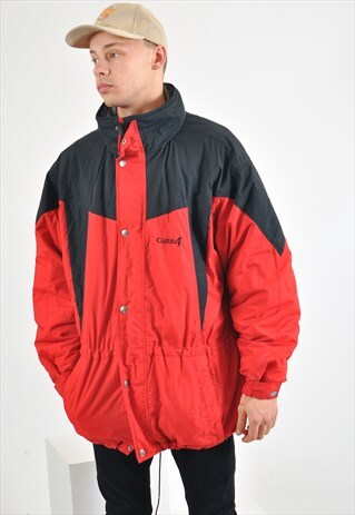 VINTAGE 90'S LINED PUFFER PARKA JACKET