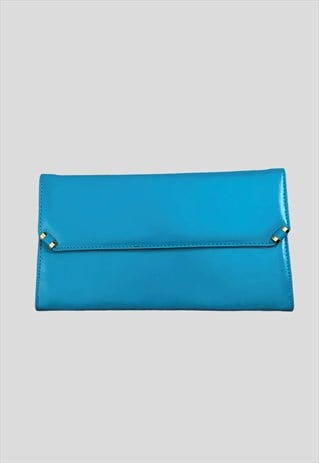 Shilton International 80's Vintage Blue Japelle Clutch Bag 