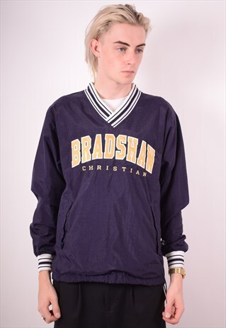 CHAMPION MENS VINTAGE BRADSHAW TRACKSUIT TOP SMALL 90S