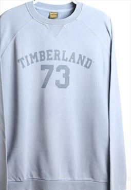 Vintage Timberland 73 Crewneck Spell out Sweatshirt Blue L