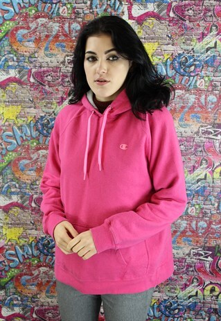 VINTAGE CHAMPION 90S SWEATSHIRT HOODIE. BRANDED SPORTSWEAR.