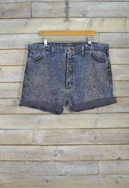 Vintage WRANGLER Vintage Denim Shorts Grey Blue W42 BR2057