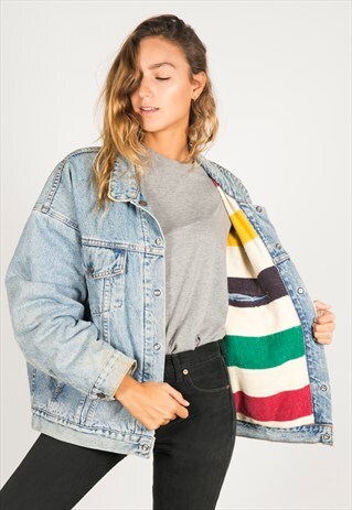 VINTAGE 80S LEVI'S WINTER BLANKET JACKET / R1100R611