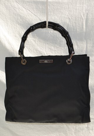 VINTAGE RARE GUCCI BAMBOO 90'S HANDBAG WOMEN'S