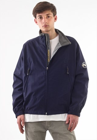 VINTAGE NAUTICA WINDBREAKER 90S NAVY BLUE