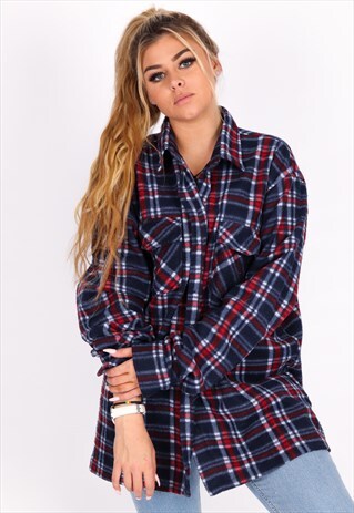 VINTAGE FLEECE CHECK SHIRT NS217