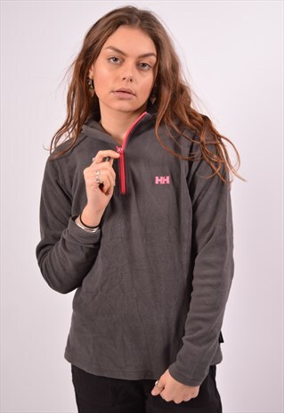 VINTAGE HELLY HANSEN FLEECE JUMPER GREY