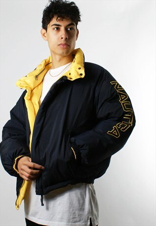 NAUTICA PUFFER JACKET, REVERSIBLE, 1990S DUCKDOWN