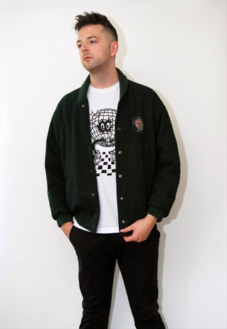 MANHATTAN ISLAND JACKET (L) VINTAGE 70S NYC NEW YORK CITY NY