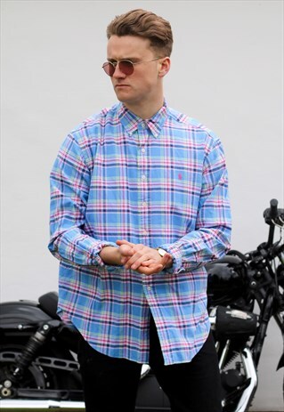 RALPH LAUREN USA PLAID MADRAS CHECK SHIRT