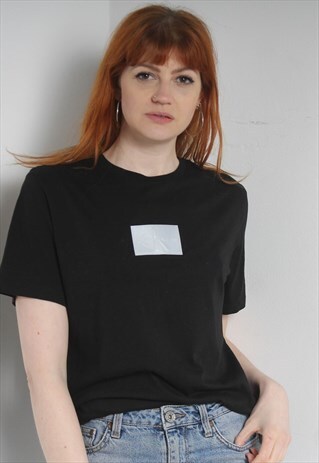 VINTAGE CALVIN KLEIN T-SHIRT CREW NECK - BLACK