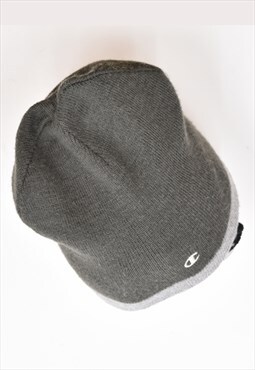 Vintage 90's Champion Beanie Hat Grey