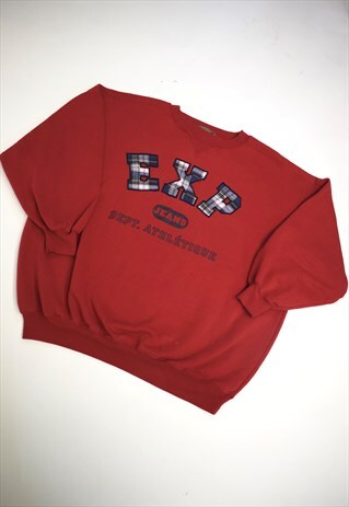 VINTAGE 90S EXPRESS RED SWEATSHIRT