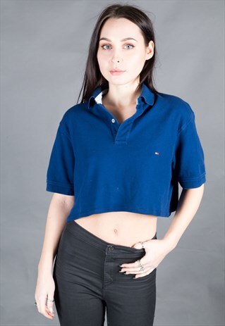 REWORKED VINTAGE TOMMY HILFIGER CROP POLO