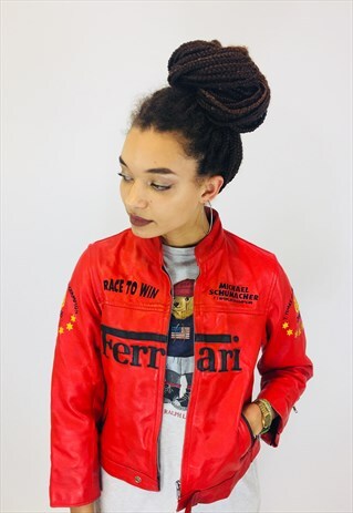 FERRARI MICHAEL SCHUMACHER LEATHER JACKET