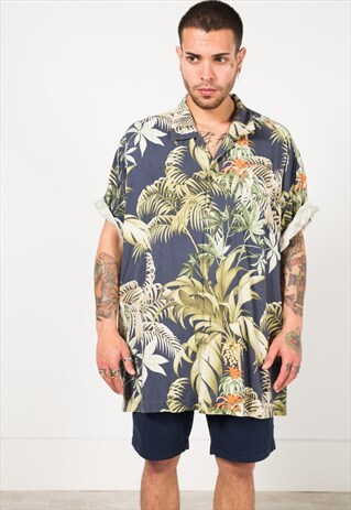 VINTAGE 80S HAWAIIAN SHIRT / S1804