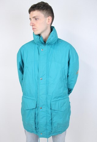 VINTAGE 90S TURQUOISE PADDED JACKET