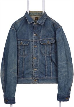 Vintage 90's Levi's Denim Jacket Heavyweight Button Up Blue