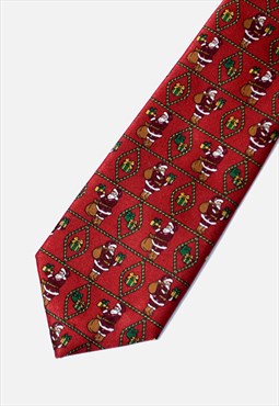 90s vintage necktie Santa Christmas gift for dad father men