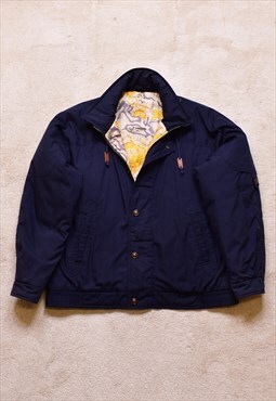 Vintage 90s Canda Navy Padded Jacket