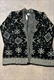 OLD NAVY ABSTRACT KNITTED CARDIGAN PATTERNED SHRUG SWEATER