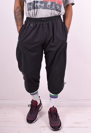 ADIDAS MENS VINTAGE SHORTS W30 BLACK 90'S