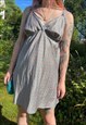 VINTAGE 00S Y2K PATTERNED MINI SUMMER SLIP DRESS