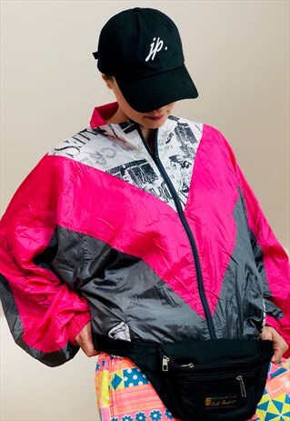 PRIZZ FINLAND WINDBREAKER TOP RUNNING TRACK JACKET 80S / 90S