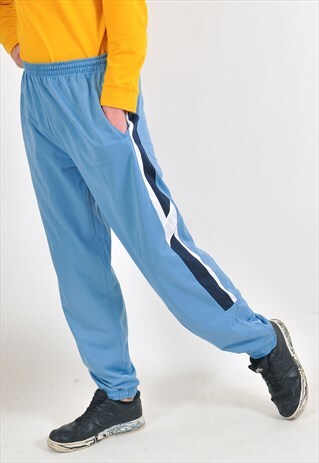 VINTAGE TRACK JOGGERS IN BLUE