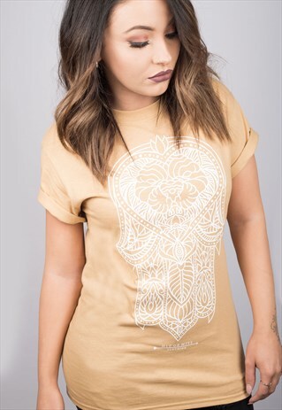 HAMSA LION MUSTARD T-SHIRT