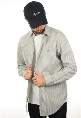 VINTAGE RALPH LAUREN CHECK LONG SLEEVE SHIRT