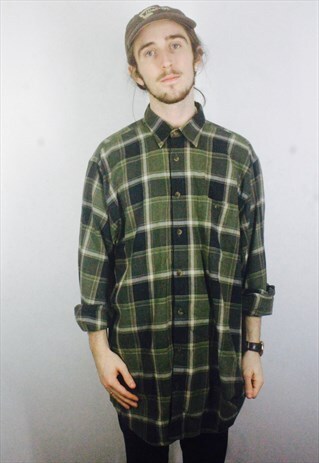 VINTAGE CHECK FLANNEL SHIRT