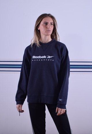 NAVY REEBOK SWEATSHIRT