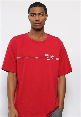 VINTAGE NIKE AIR LOGO T-SHIRT RED