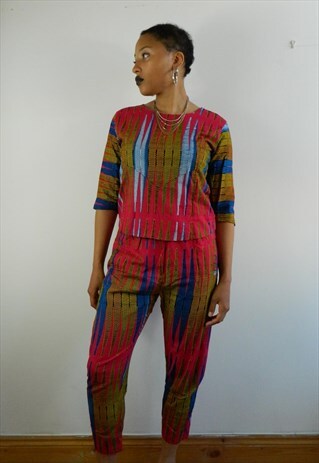 AFRICAN PRINT TOP AND TROUSERS