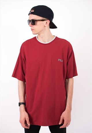 VINTAGE 90S RED FILA T-SHIRT