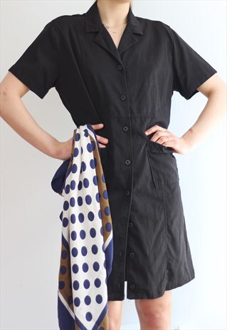 FRENCH WORKWEAR BUTTON UP DRESS