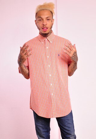 VINTAGE RALPH LAUREN SHORT SLEEVED 90S SHIRT