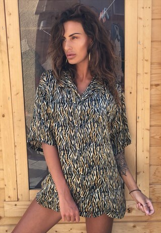 OVERSIZED RETRO 90S 80S VINTAGE UNISEX FESTIVAL SHIR