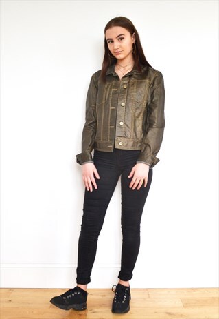 VINTAGE DKNY BRONZE 90'S DENIM JACKE
