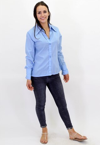 VINTAGE BLUE FESTIVAL SHIRT