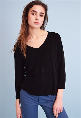 COOL 90'S RETRO GRUNGE MINIMALIST BLOUSE TOP