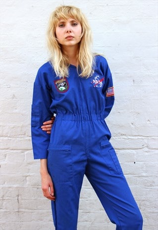 VINTAGE BLUE NASA OVERALLS JUMPSUIT